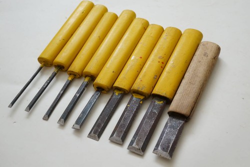 Japanese carpenter chisel set - japanese,