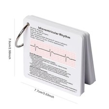 ECG Rhythms Flash Cards 42 On Pocket Ring Student Paramedics Ambulance Doctor