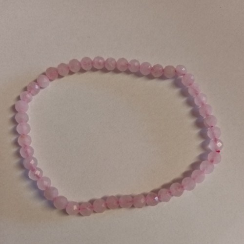 4mm faceted rose - 4mm,