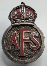 AFS AUXILIARY FIRE SERVICE LAPEL BADGE 28156