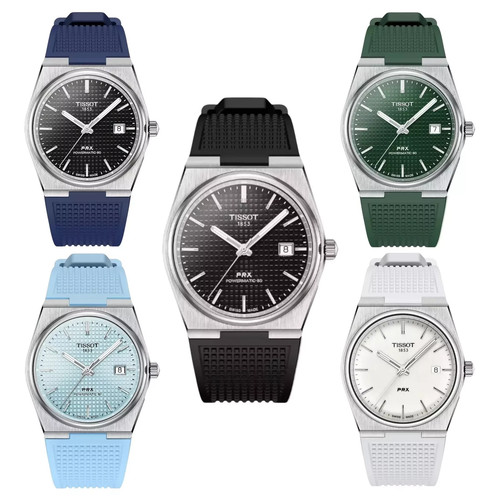 Silicone rubber watch strap - rubber,