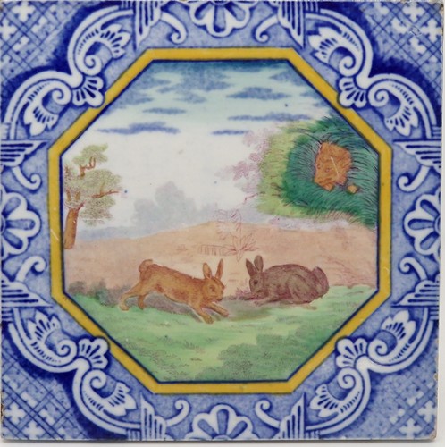 Victorian tile polychrome - victorian,