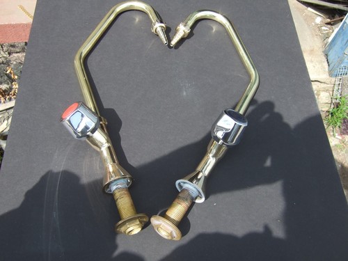 Vintage brass kitchen - kitchen, sink