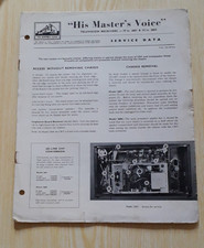 HMV Model  19" 2601  &  23"  2604  Television Service Data -Manual
