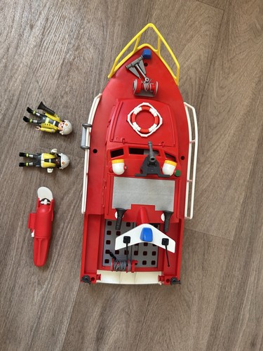 Playmobil fire rescue boat - fire,