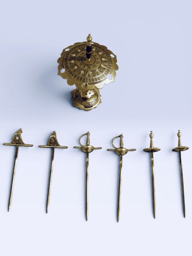 Toledo brass sword holder - sword,