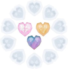 arricraft 10 Pcs Faceted Heart