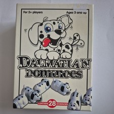 Paul Lamond Games Dalmatian Dominoes Dog-Shaped Domino Game 