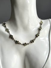 Vintage 925 Silver Peridot Necklace/42cm 