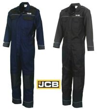 Mens JCB Work Wear Coverall Boiler Suit Overall Navy Black Farm Mechanics Size 
