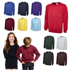 Uneek Kids School Sweatshirt – Ages 2–13 Premium Jumper 11 Colours XS–XL
