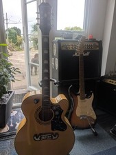 Epiphone Ej-200CE/N With Custom Made Stagg Hardcase