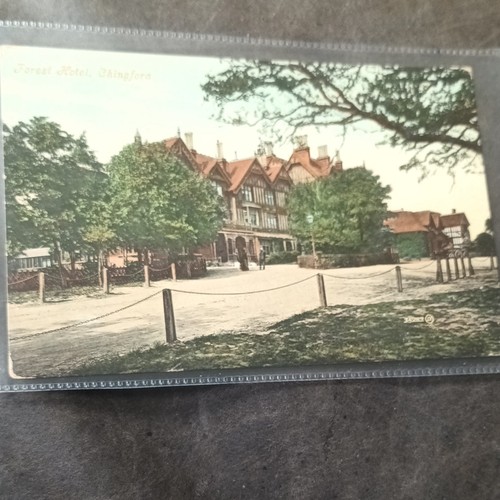 Vintage postcard forest hotel - postcard,