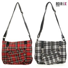 Banned Tartan Messenger Bag