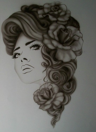 Women lady roses - lady, step