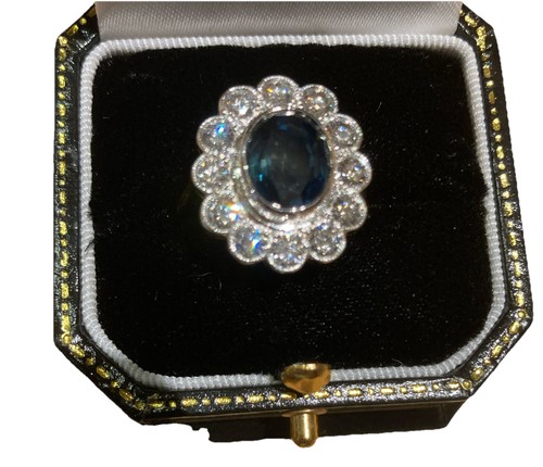 Oval sapphire and - oval,