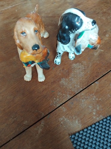Bone china spaniel dogs