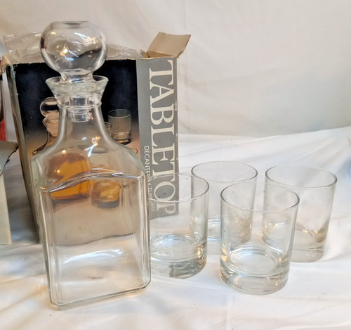 Tabletop glass decanter - glass, &