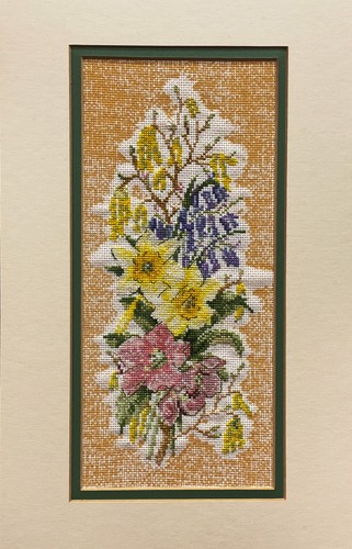 Completed needlepoint tapestry - completed,