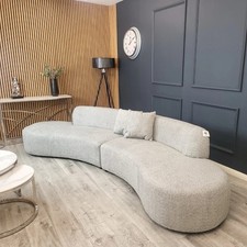 Miami Curved Boucle Sofa (4