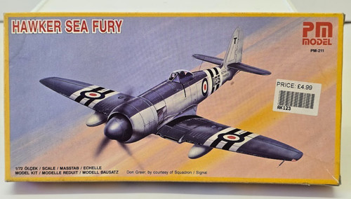 Model 211 hawker sea fury - sea,