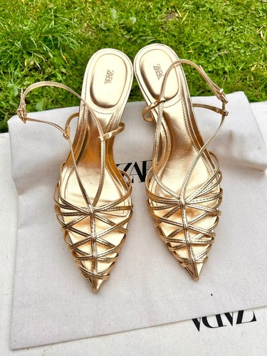 Zara metallic high - zara, heel
