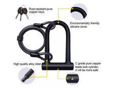 Inbike Bike U Lock Steel MTB