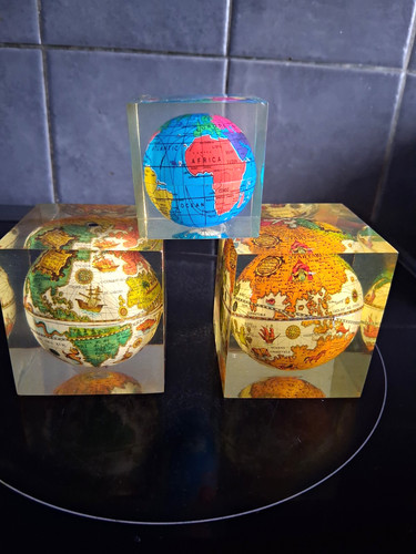 Vinyage set world map - vinyage,