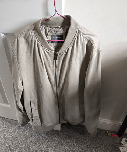 Primark men beige bomber - men’s,