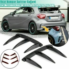 2Pcs Benz Rear Bumper Splitter