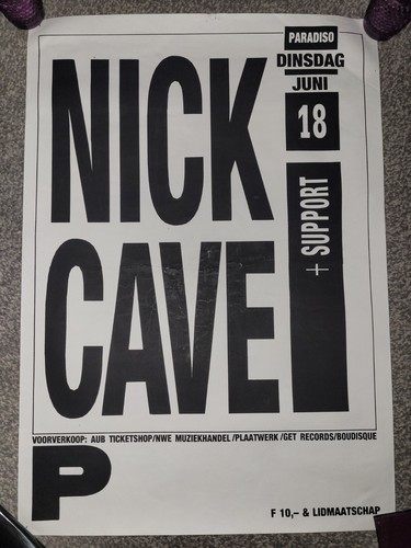 Nick cave 1985 paradiso - nick,