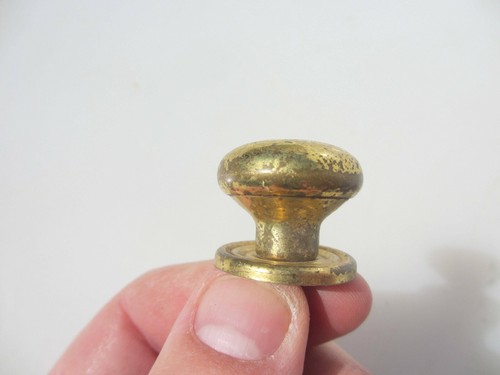 Vintage brass cabinet knob - vintage,
