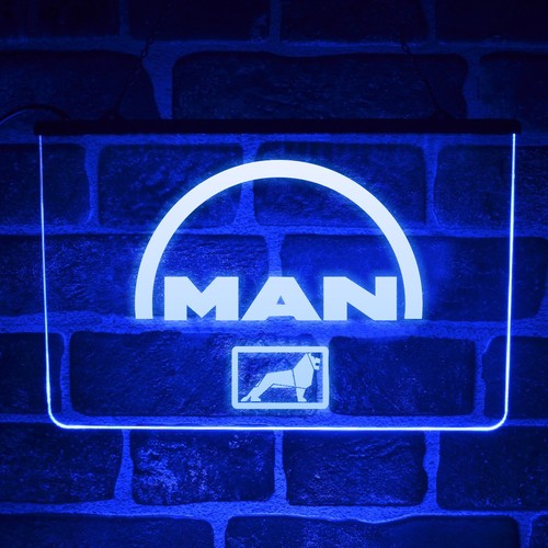 Man truck neon - man, up