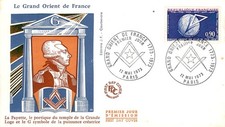 Masonic stamp france le - masonic,