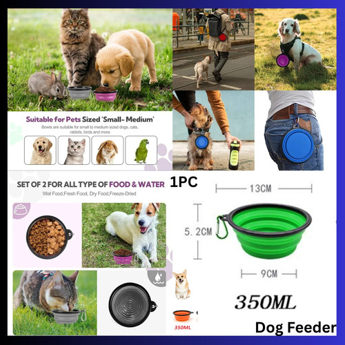 Collapsible dog bowls food - collapsible,
