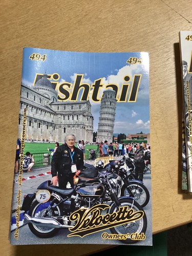 Fishtail 494 velocette owners - 494,