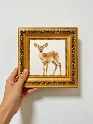 Deer standing white - deer,