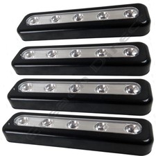 4 X BLACK SUPER BRIGHT 5 LED