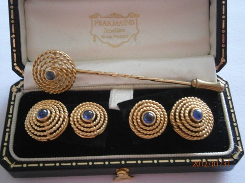 Gold sapphire cuff - gold, /sapphire