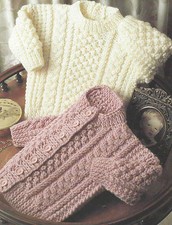 Baby Knitting Pattern Aran