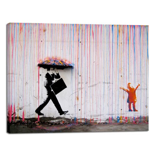 Banksy famous canvas - famous,