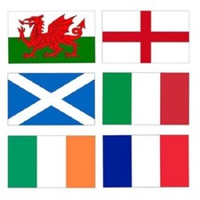 6 Six Nations Rugby Flag Table