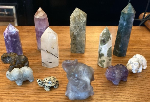 Carved agate quartz amethyst - carved,