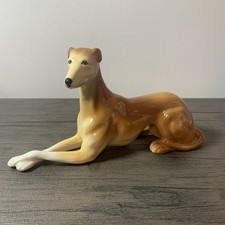 Vintage Mid 20th Century Greyhound Dog Made in England Figurine Ornament 