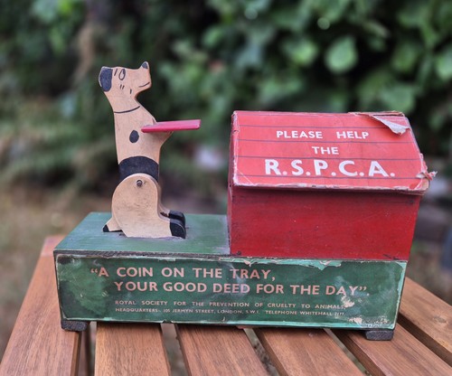 A vintage wooden - r.s.p.c.a.,