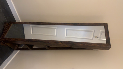 Wood framed brown - wood, freestanding