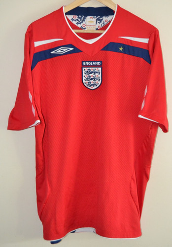 England 2008 umbro - red, s/s