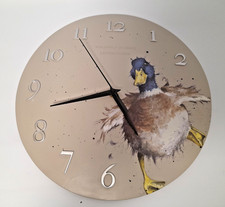 A Waddle And A Quack Duck Wall Clock, Wrendale Designs, Hannah Dale