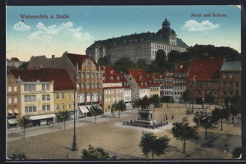 Weissenfels market square and - weissenfels,,