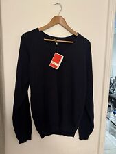 BNWT Courtelle Mens Blue  V-Neck 100% Acrylic Jumper Size Medium .
